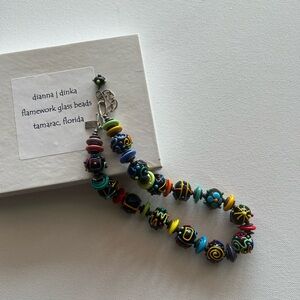 DIANNA J DINKA BLACK BEAD NECKLACE